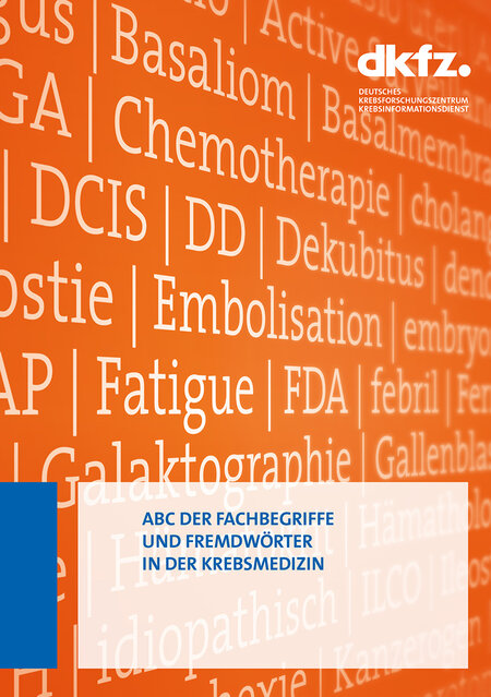 Broschüre "ABC der Fachbegriffe und Fremdwörter in der Krebsmedizin"