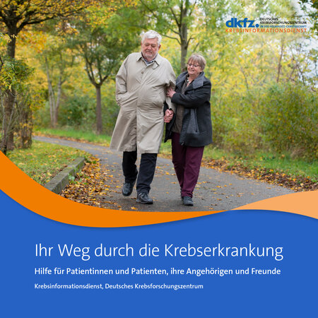 Titelbild der Broschüre "Ihr Weg durch die Krebserkrankung"